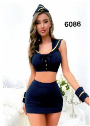 Flight attendant costume, 6086