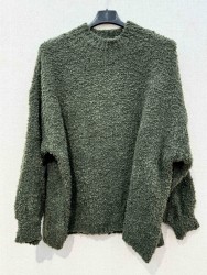 Bouclette Wool V-Neck...