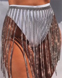 Shiny rhinestone skirt, JH1129