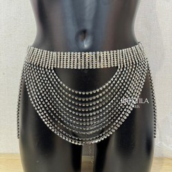 Short Rhinestone Skirt...