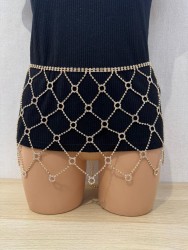 Rhinestone Skirt Belt, JH107