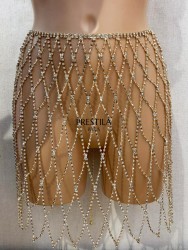 Rhinestone Crossed Skirt...